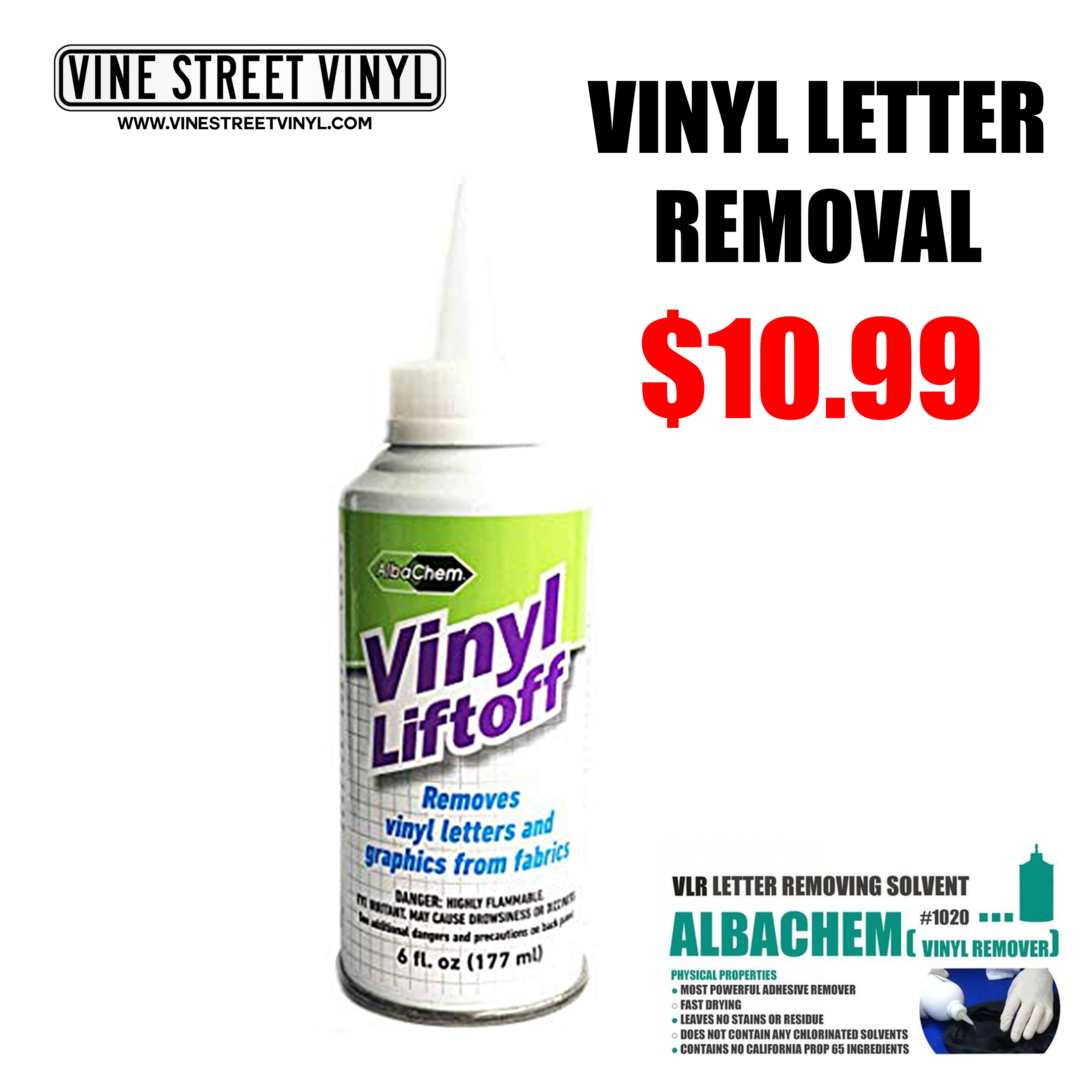 AlbaChem Vinyl Letter Removal – Vine Street vinyl